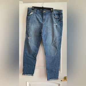 Ava & Viv distressed boyfriend jean size 18w